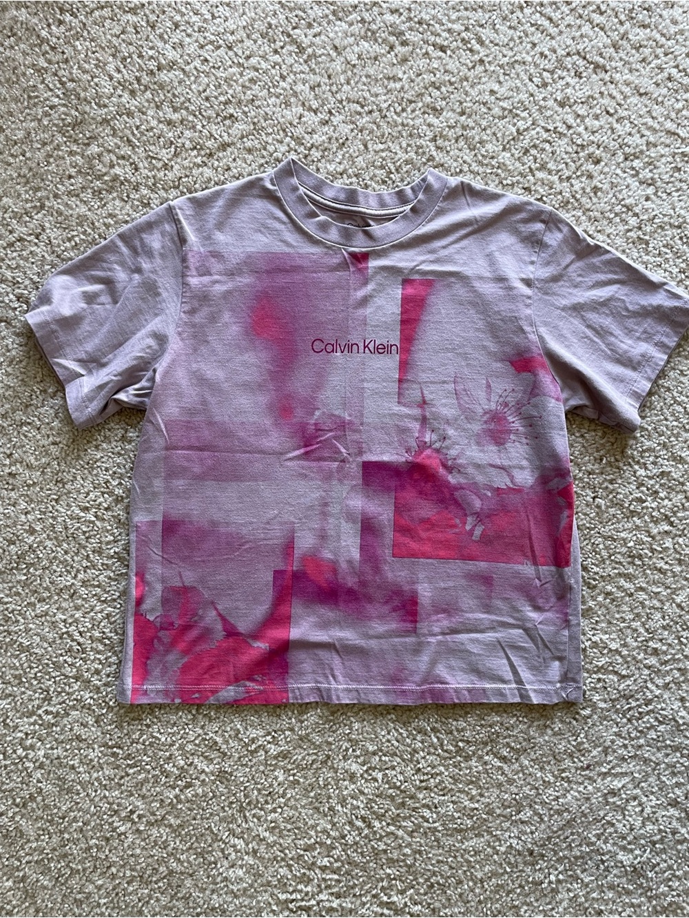 Calvin Klein Lavender Boxy Tee